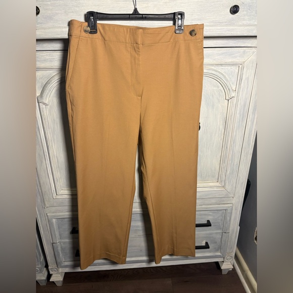 Ann Taylor The Button Pencil Pants Twill Straight Office Timeless Curvy - Picture 4 of 10